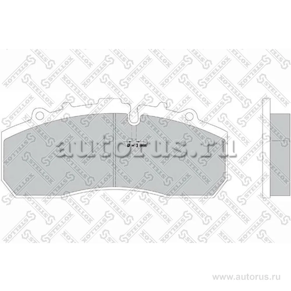 Колодки дисковые 29 042 30mm с полн. р/к MB Actros, AtegoII, Scani STELLOX 85-11413-SX