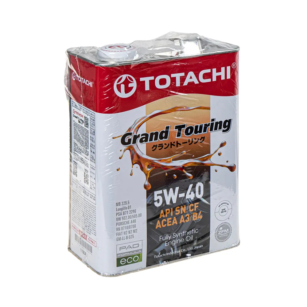 Масло моторное TOTACHI Grand Touring SN 5W-40 синтетическое 4 л УЦЕНКА! 11904-N6