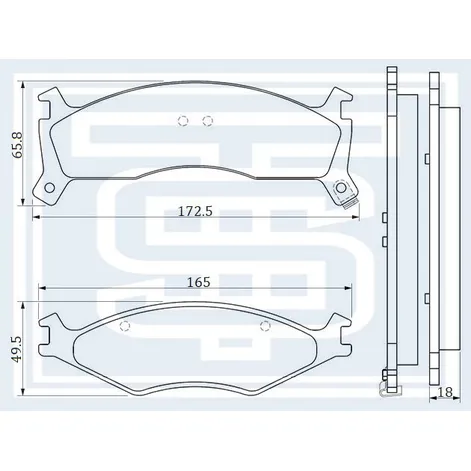 Колодки тормозные перед. KIA SHUMA / SPORTAGE (K00) STARKE 178-518