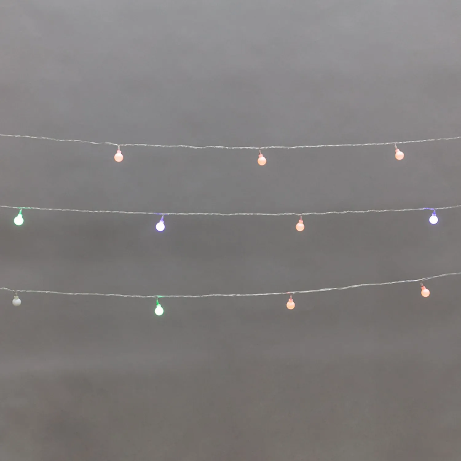 Гирлянда светодиодная Шарики 5м, 20LED, IP20, прозрачный провод, свечение мульти (RG/RB), контроллер 8 режимов, 230В NEON-NIGHT 304-022