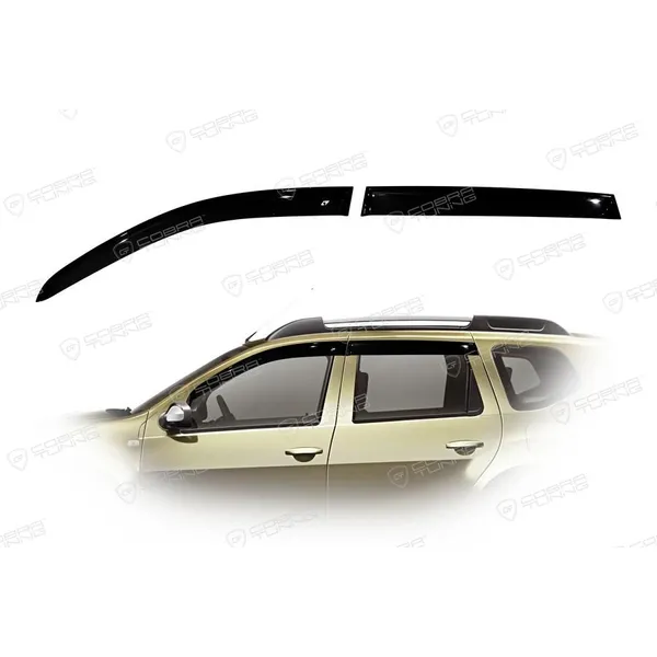 Дефлектора на окна Renault Duster 2011EuroStandard деф.окон Cobra Tuning RE12711