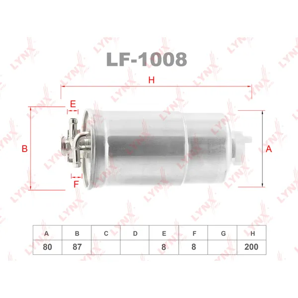 Фильтр топливный LYNXauto LF-1008