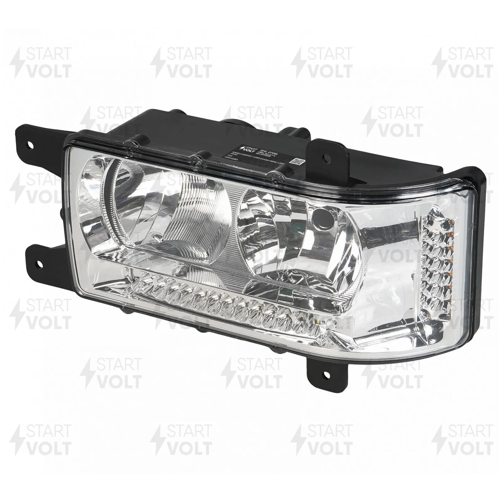 Фара для а/м КАМАЗ 6520/6511/4308 (головн.света) с ДХО левая STARTVOLT SHL 0708L
