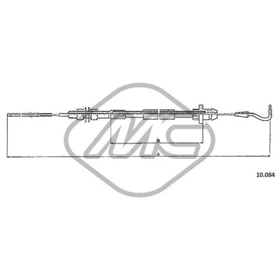 Трос газа GOLF Metalcaucho 83787