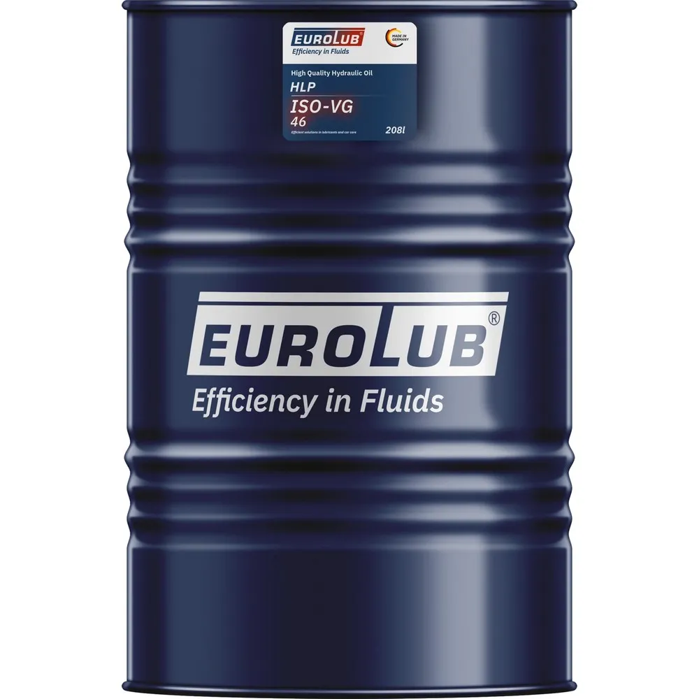 Масло гидравлическое EUROLUB HLP ISO-VG 46 Oil 208л масло гидравлическое EUROLUB 505208