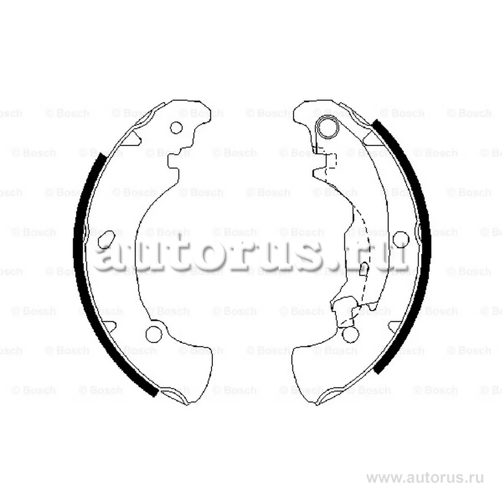 Колодки барабанные к-кт BOSCH 0986487560