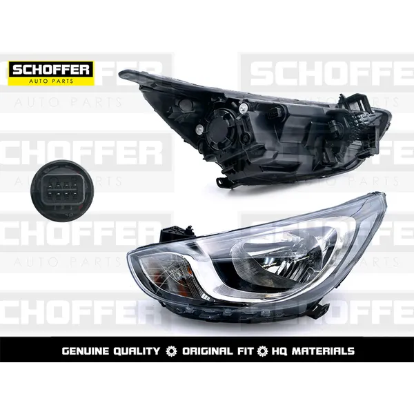 Фара левая Hyundai Solaris (I 2010-2014) SCHOFFER SHF12010