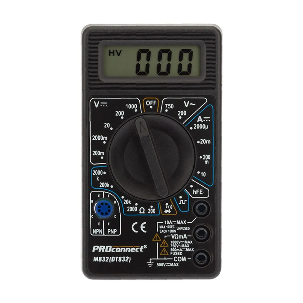 Портативный мультиметр M832 (DT832) PROconnect 13-3012