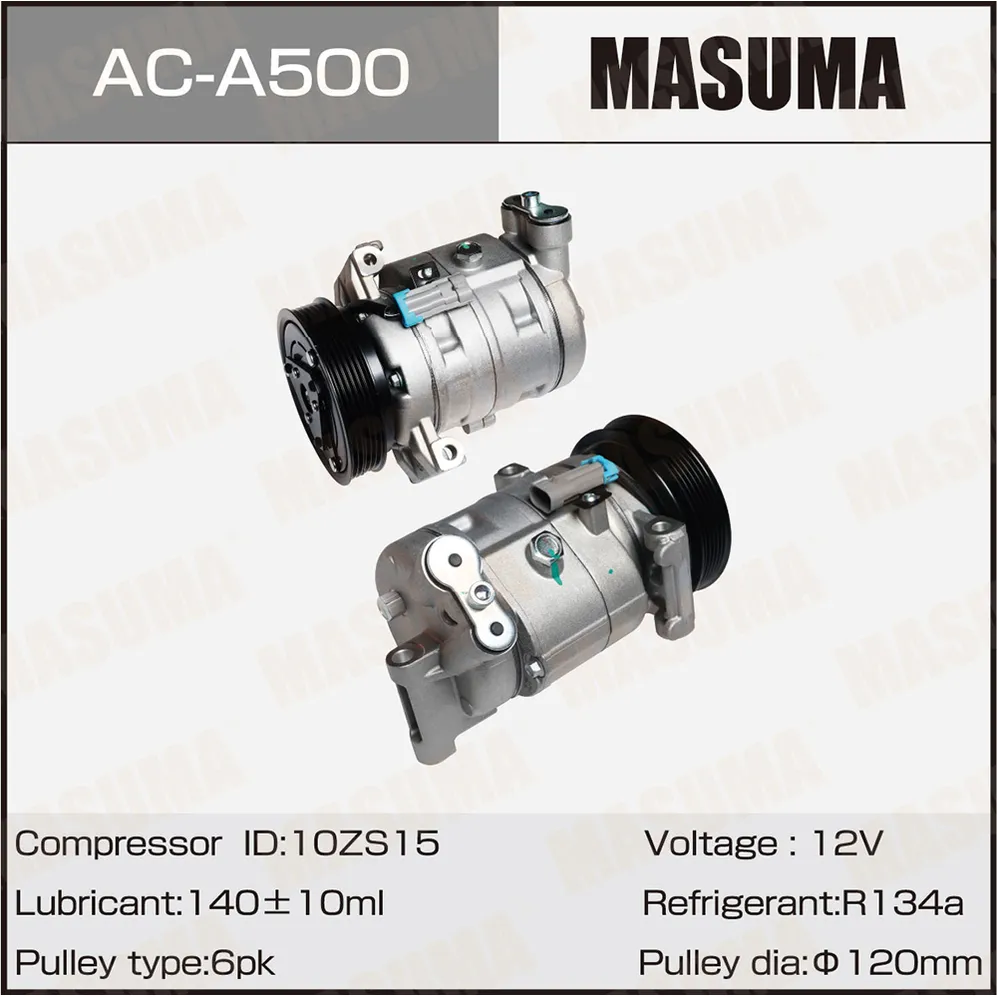 Компрессор кондиционера CHEVROLET CRUZE -15 MASUMA ACA500