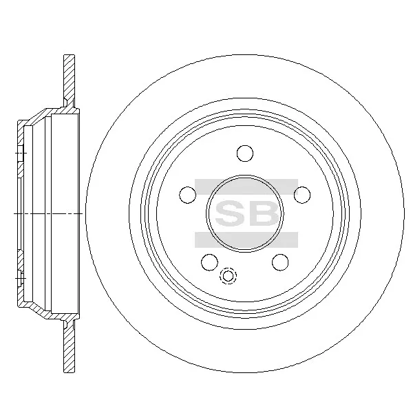 Диск тормозной MERCEDES VIANO VITO W639 2.0-3.7 03- задний HI-Q SANGSIN BRAKE SD5440