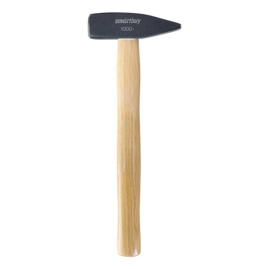 Молоток слесарный с деревянной клеенной рукояткой, 1000 г, Smartbuy tools SMARTBUY SBT-GHW-1000