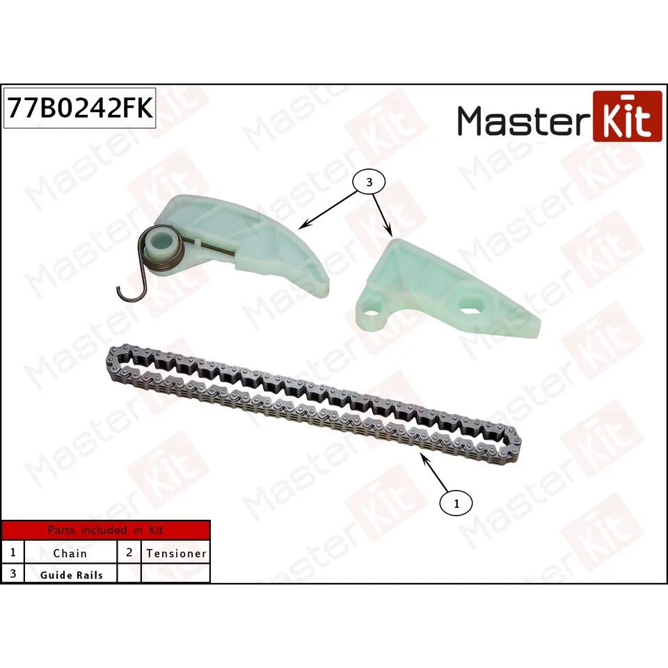 Цепь привода масляного насоса MASTERKIT 77B0242FK