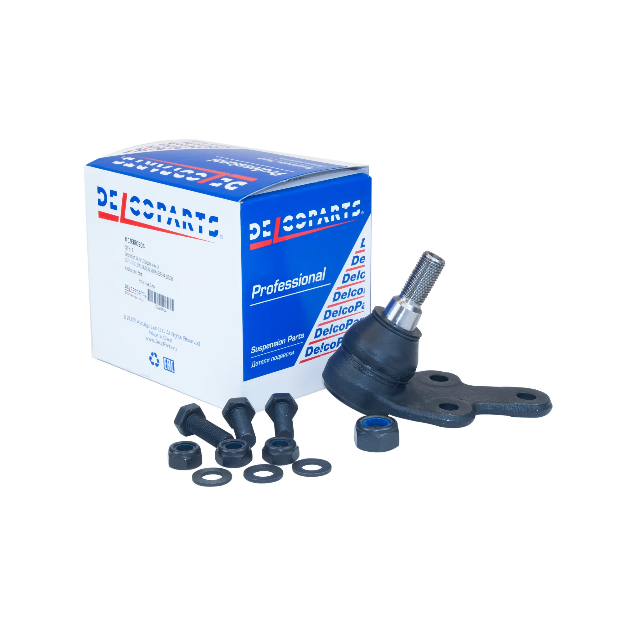 Шаровая опора передняя нижняя Ford FOCUS, KUGA, C-MAX DelcoParts 19380904