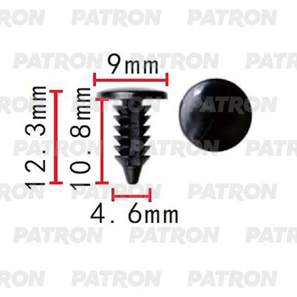Клипса пластмассовая GM Применяемость: Клипса универсальная PATRON P372310