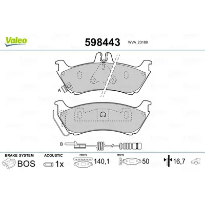 Колодки тормозные MERCEDES M Class (163) 2