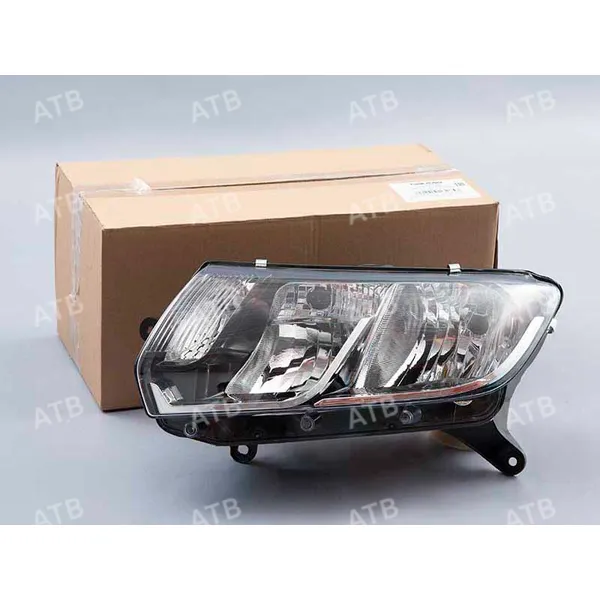 Блок фара Renault Logan 2 2014-2018 под эл. кор. левая ATB 1ARL2080L
