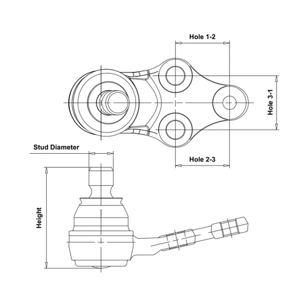 Опора шаровая DODGE RAM ProMaster City 2015 ~ CTR CB0599L
