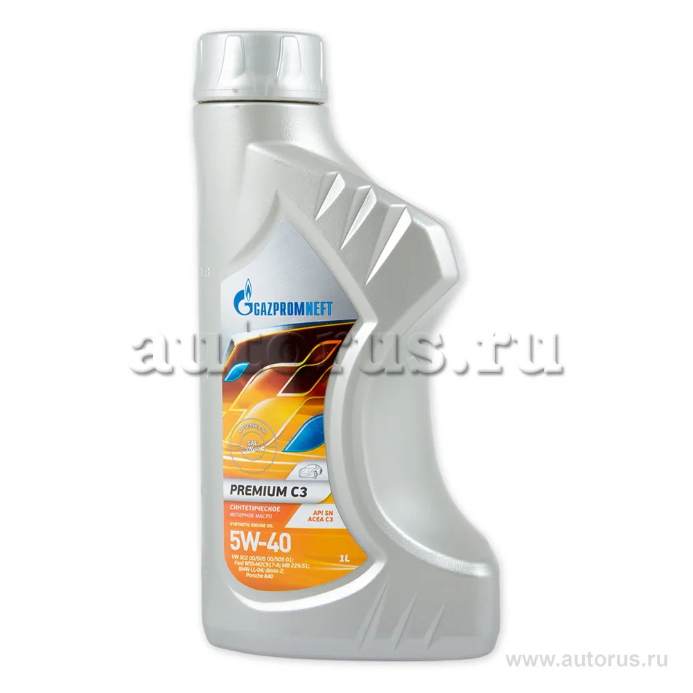 Масло моторное Gazpromneft Premium C3 5W-40 синтетическое 1 л 253142232