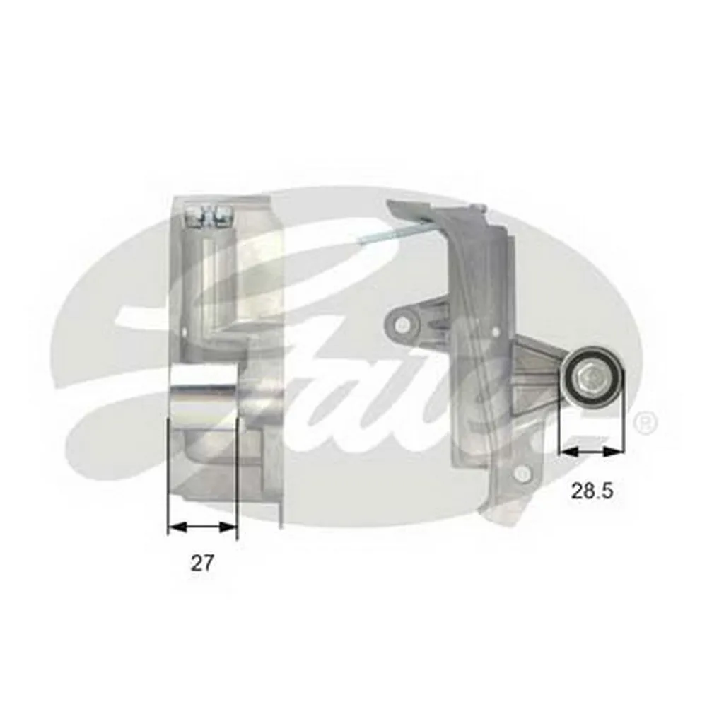 Успокоитель ремня ГРМ VAG+Skoda 2000-> mot.1,8T 20V/2,0L 130pS GATES T43028