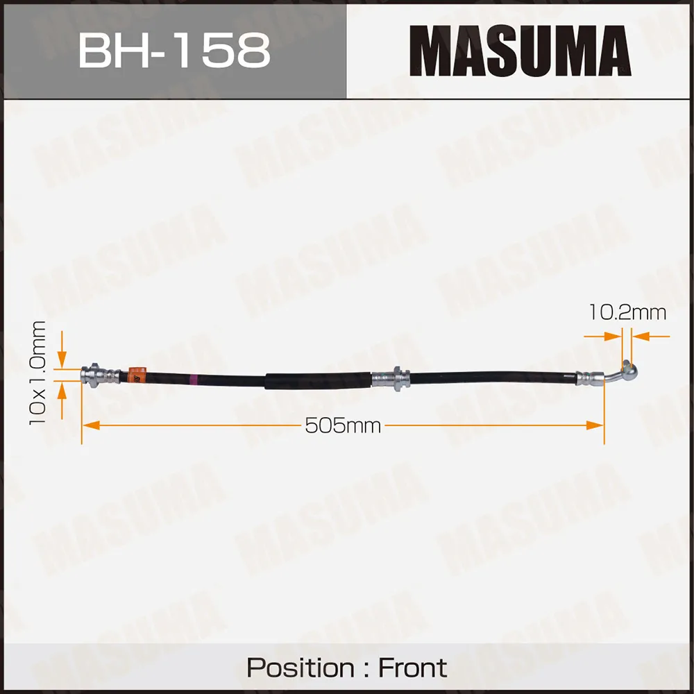 Шланг тормозной передний R NISSAN AVENIR MASUMA BH-158