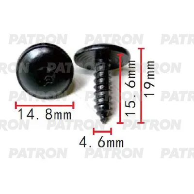 Винт металлический Audi,Seat,Skoda,Volkswagen применяемость: Винт M4. PATRON P37-1551