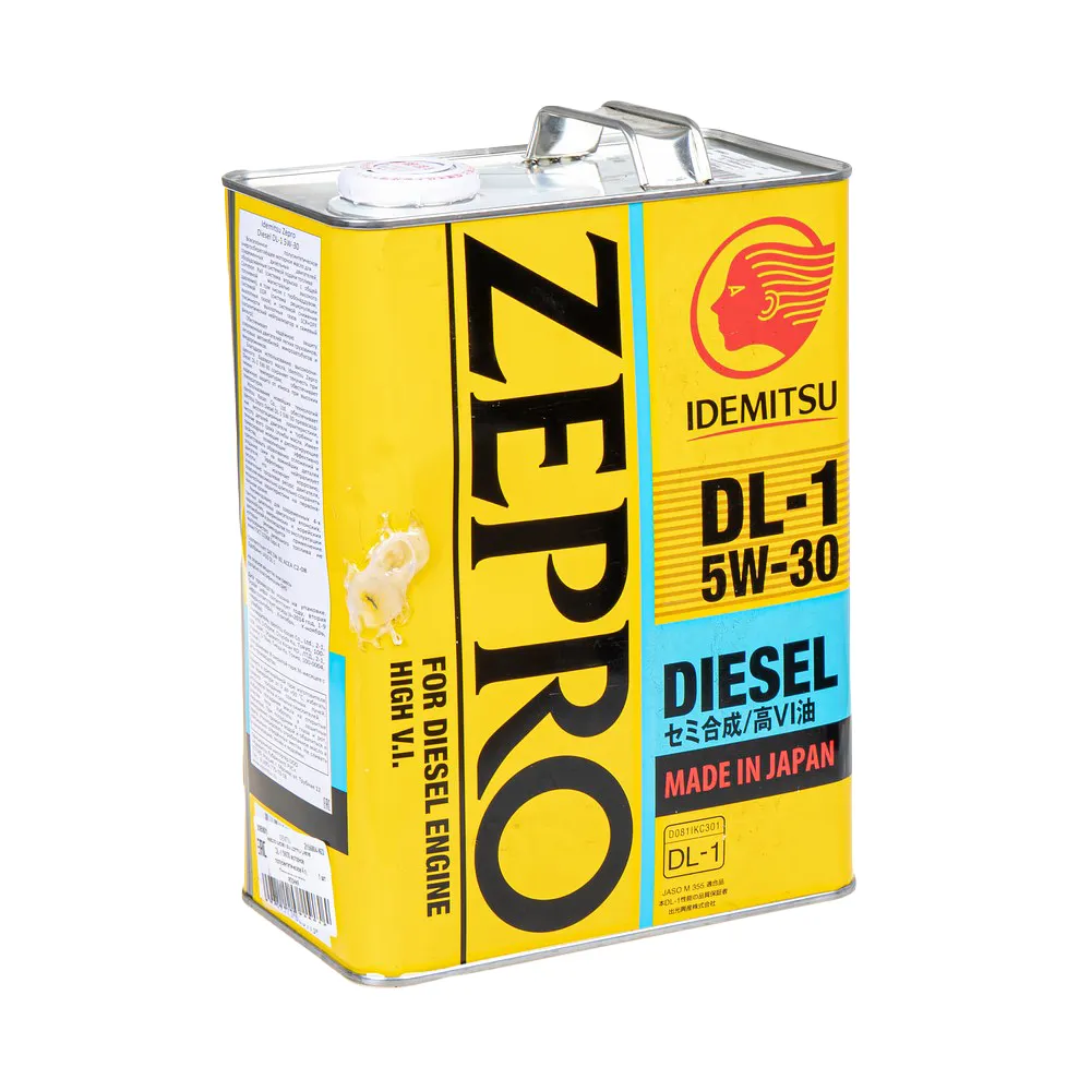 Масло моторное IDEMITSU ZEPRO DIESEL 5W-30 полусинтетическое 4 л УЦЕНКА! 2156004-N22