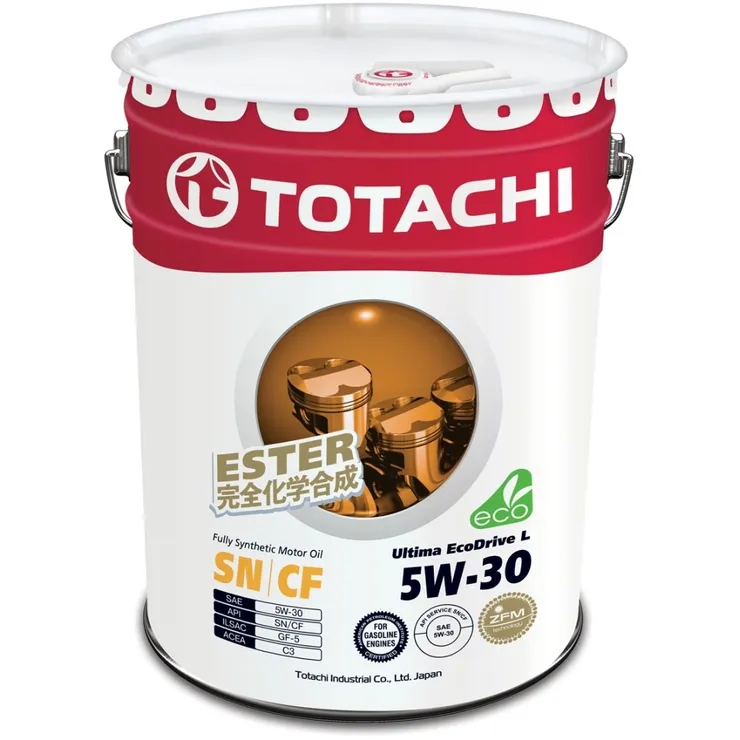 Масло моторное TOTACHI Ultima Eco Drive L 5W-30 синтетическое 20 л 4562374690936