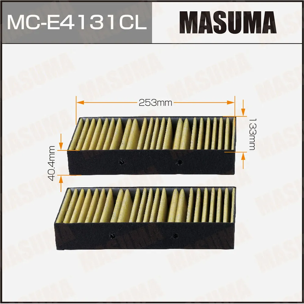Фильтр салонный угольный MASUMA MCE4131CL