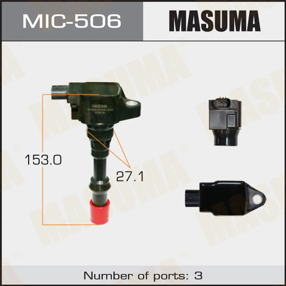 Катушка зажигания honda civicjazz 1.2-1.4i 02-08 MASUMA MIC506