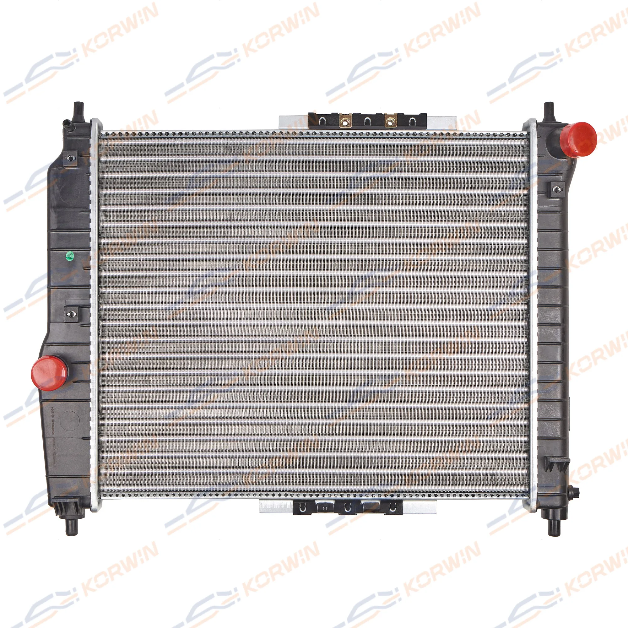 Радиатор охлаждения Chevrolet Aveo T200 1.2/1.4 (04-08) MT сборный KORWIN KWKB2048