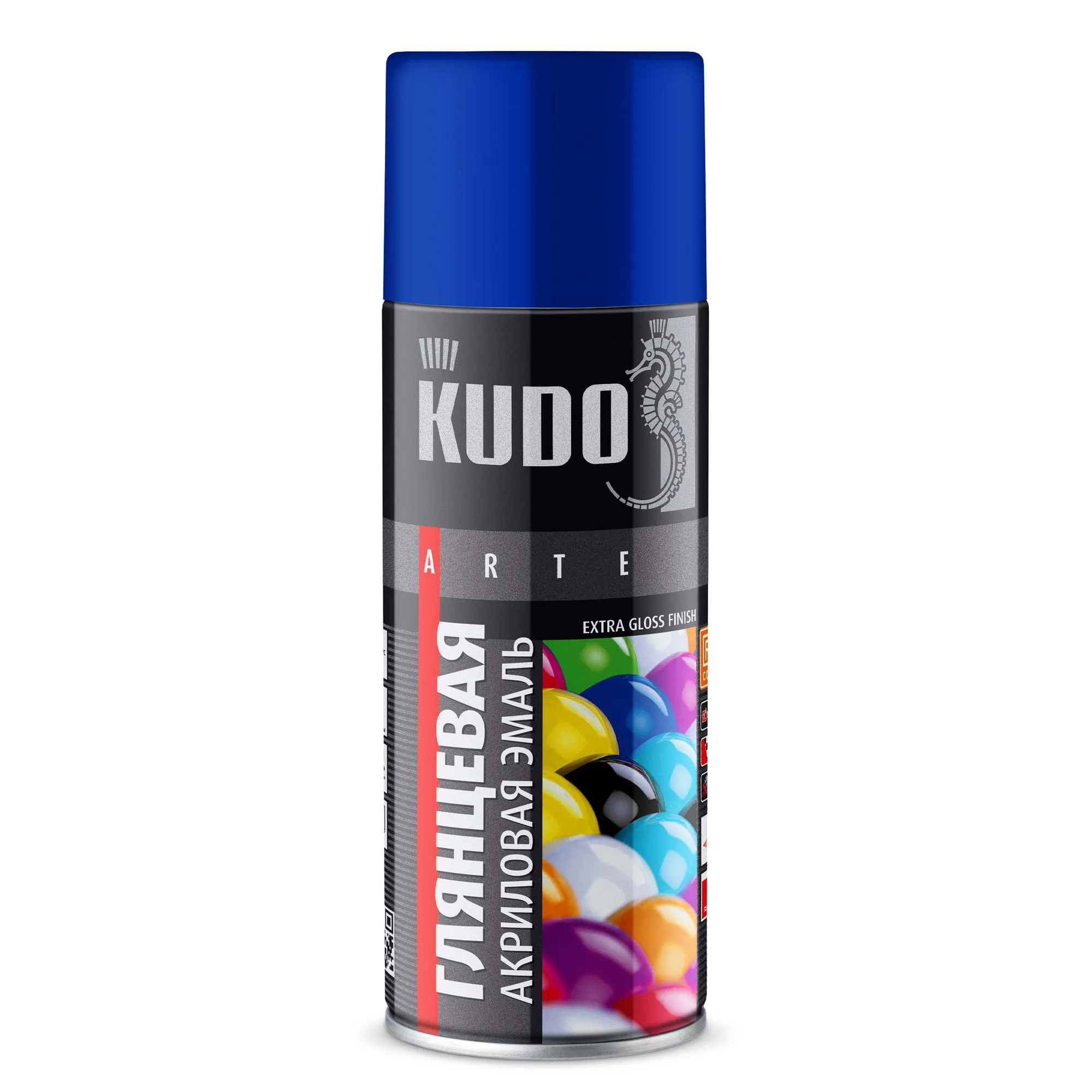 Эмаль универсальная акриловая RAL 5005 синяя высокоглянцевая KUDO KUDO KUA5005