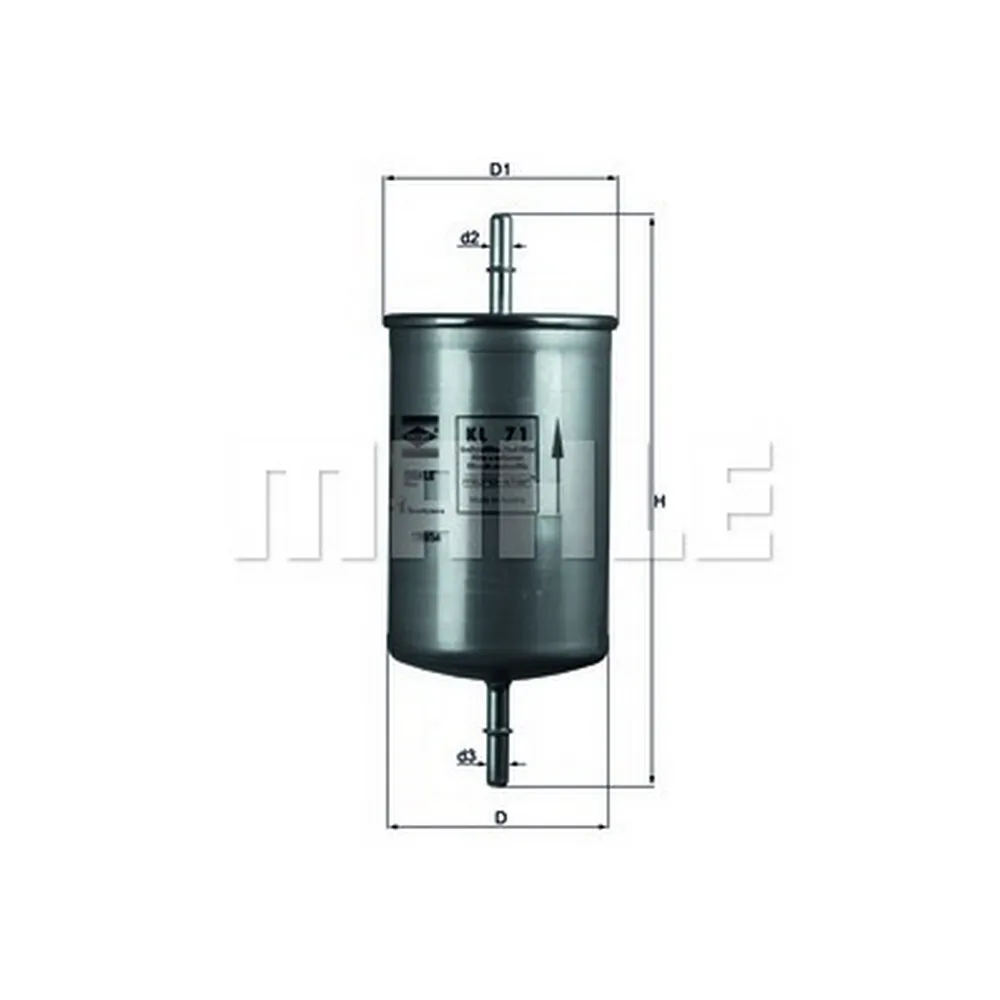 Фильтр топливный VOLVO S40/S60/S80/V70 II/XC90 KNECHT/MAHLE KL 71