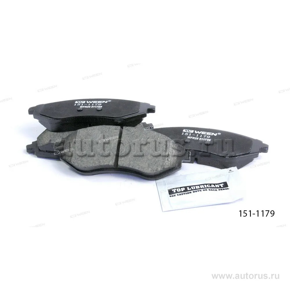 Тормозные колодки дисковые передние CHEVROLET Aveo (T200,T250), DEAWOO Kalos WEEN 151-1179