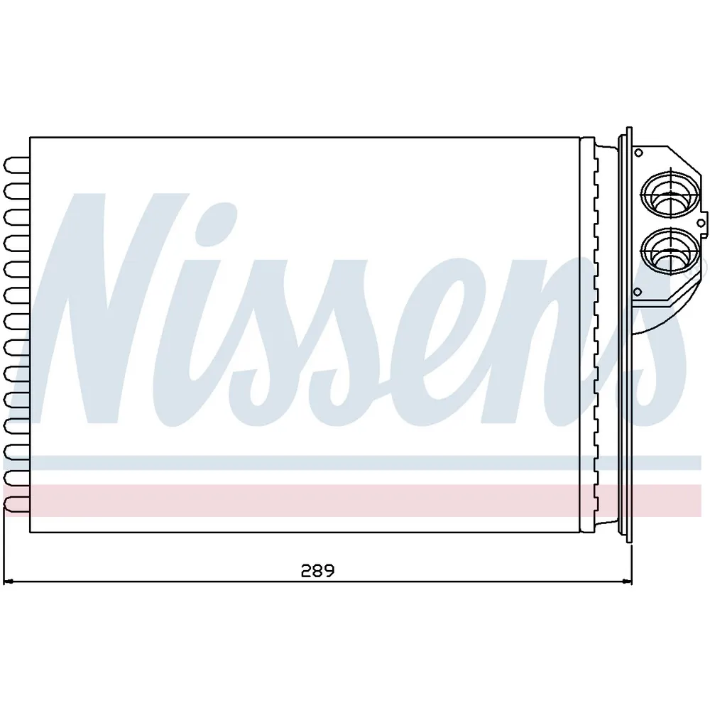 Радиатор отопителя салона NISSENS 72943