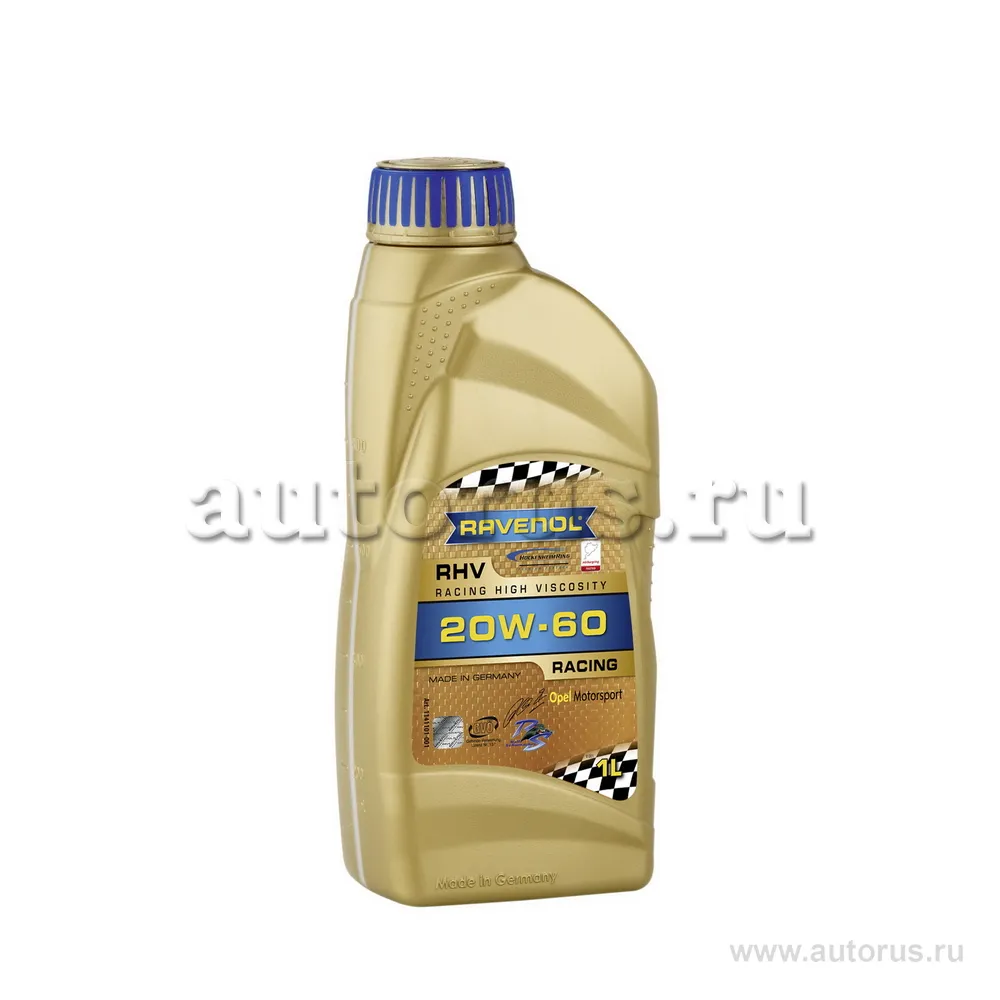 Моторное масло RAVENOL RHV Racing High Viscosity SAE 20W-60 (1л) 1141101-001 (4014835848870)