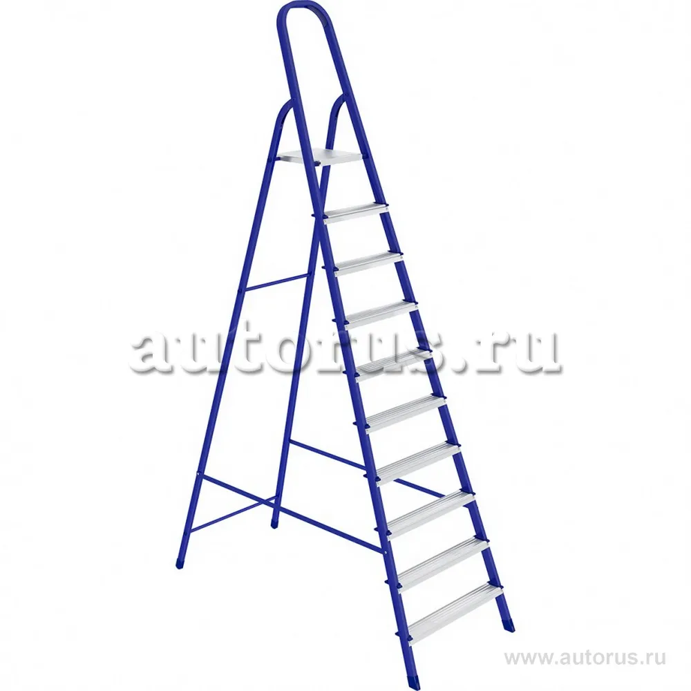 Стремянка, 10 ступеней, стальная // Россия