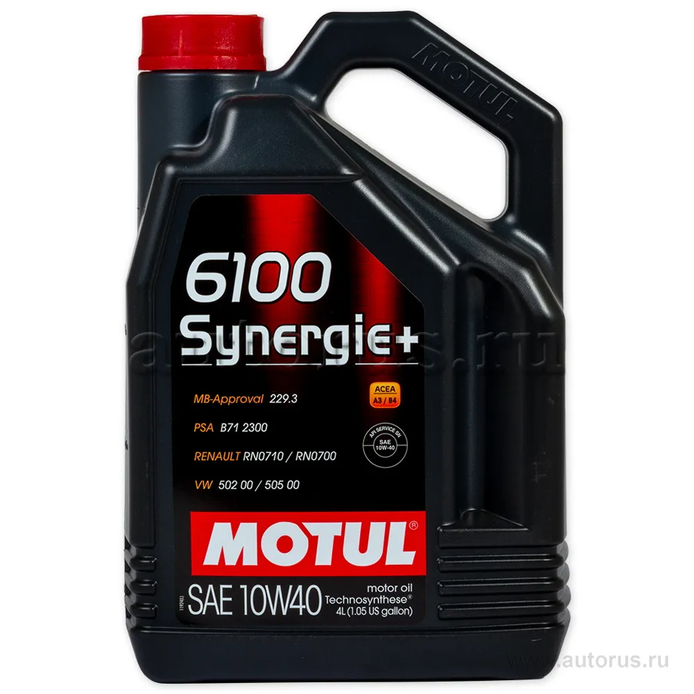 Масло моторное Motul 6100 Synergie+ 10W-40 синтетическое 4 л 109463
