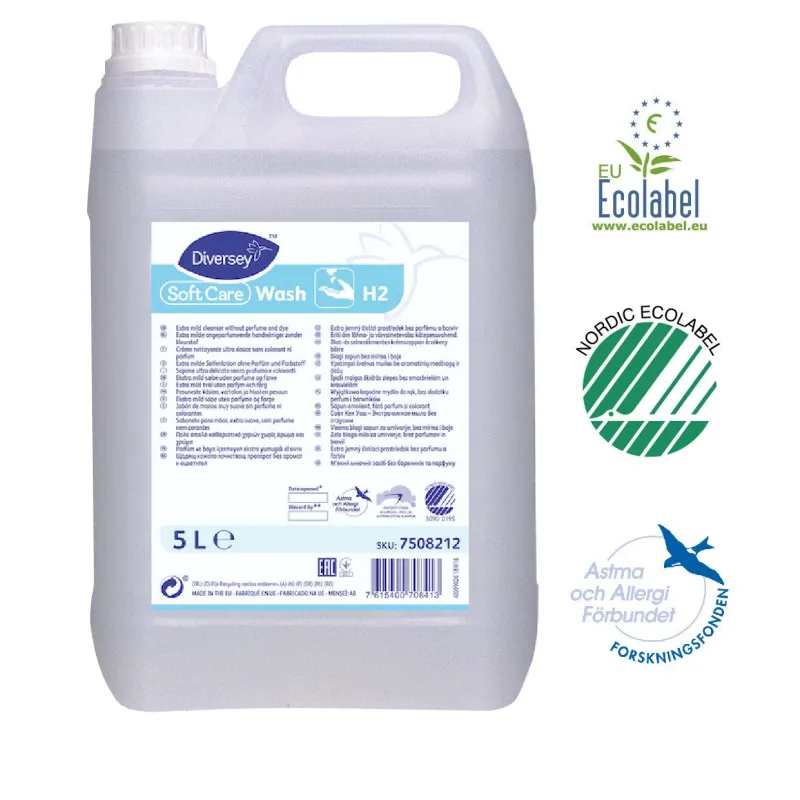 Мыло жидкое ПРОФ Diversey Soft Care Wash без отдушки, 5л 1610397