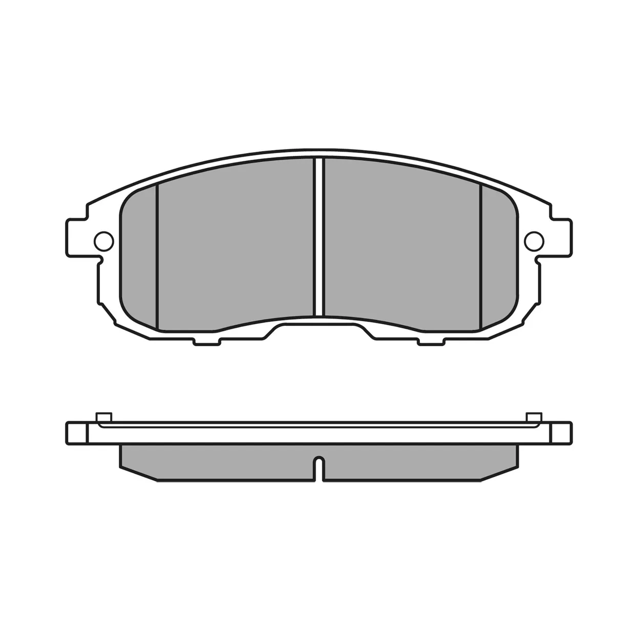 Комплект дисковых тормозных колодок