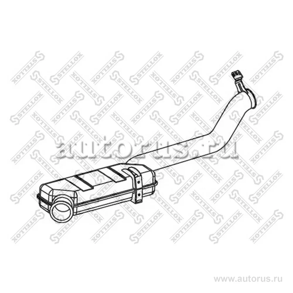 Труба глушителя задняяScania P/R-Serie STELLOX 8203744_SX