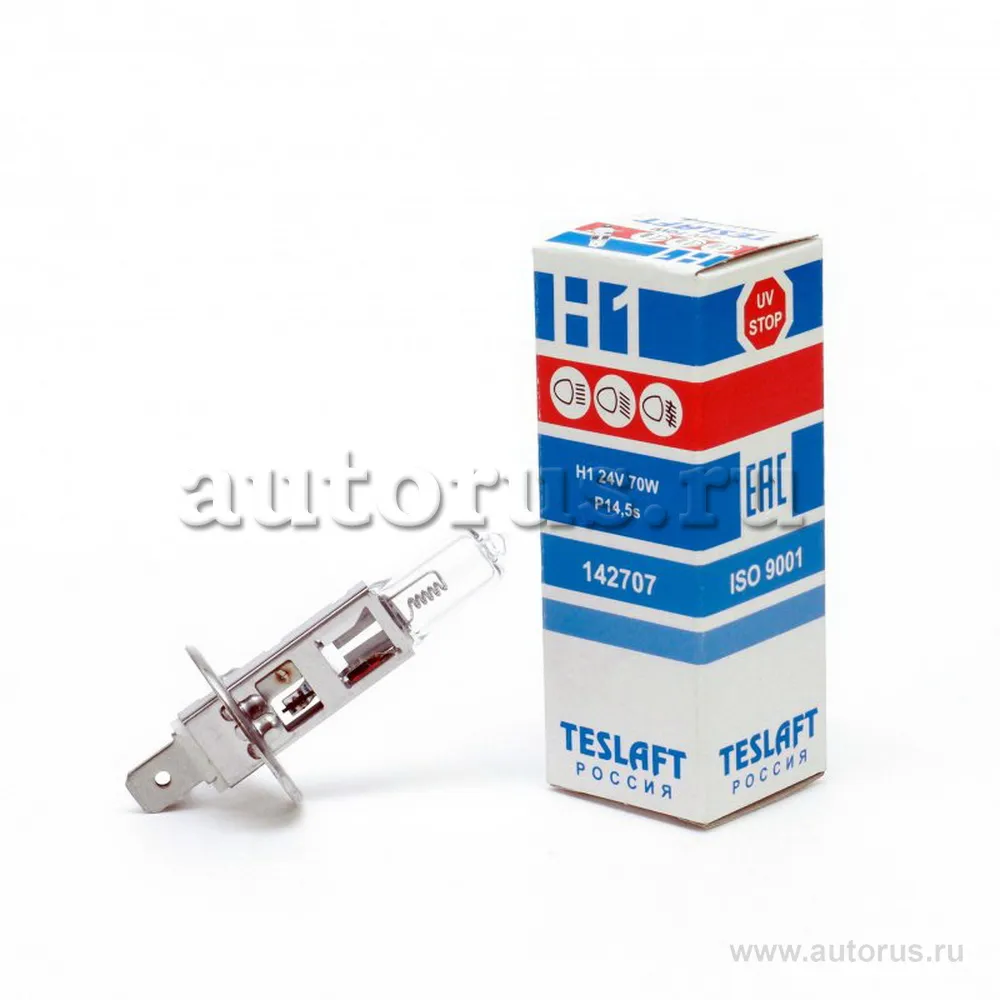 Лампа 24V H1 70W Teslaft 1 шт. картон 142707