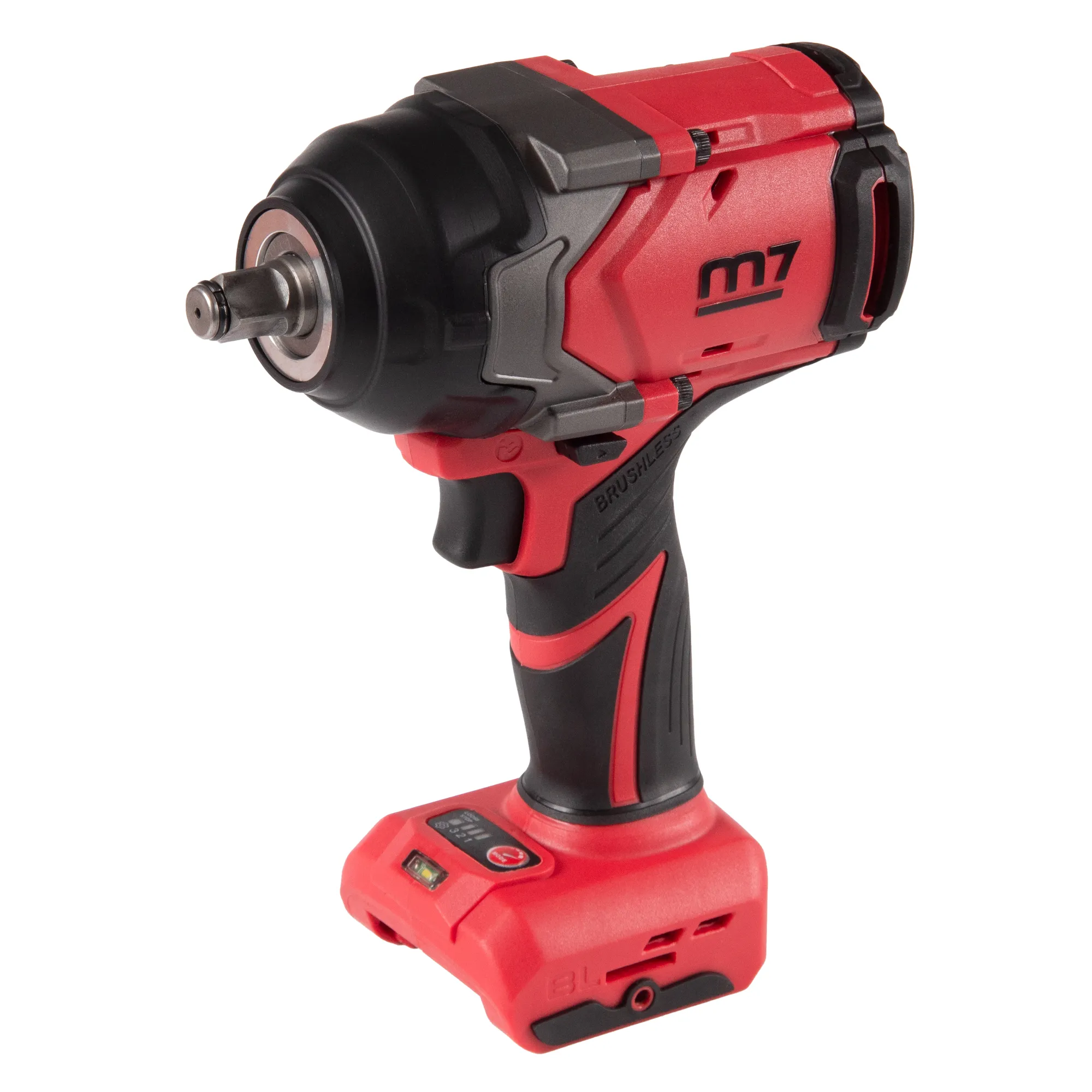 MIGHTY SEVEN Гайковерт аккумуляторный ударный 1/2, 1600 Нм, 18 В, без аккумулятора и ЗУ MIGHTY SEVEN DW-406