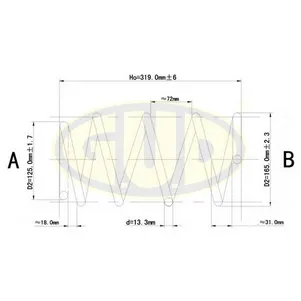 ПРУЖИНА ПЕР Toyota Corolla 1.4/1.6 01-04 G.U.D GCS092562