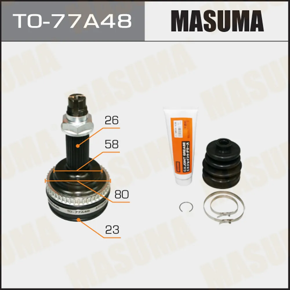 ШРУС TOYOTA COROLLA MASUMA TO-77A48
