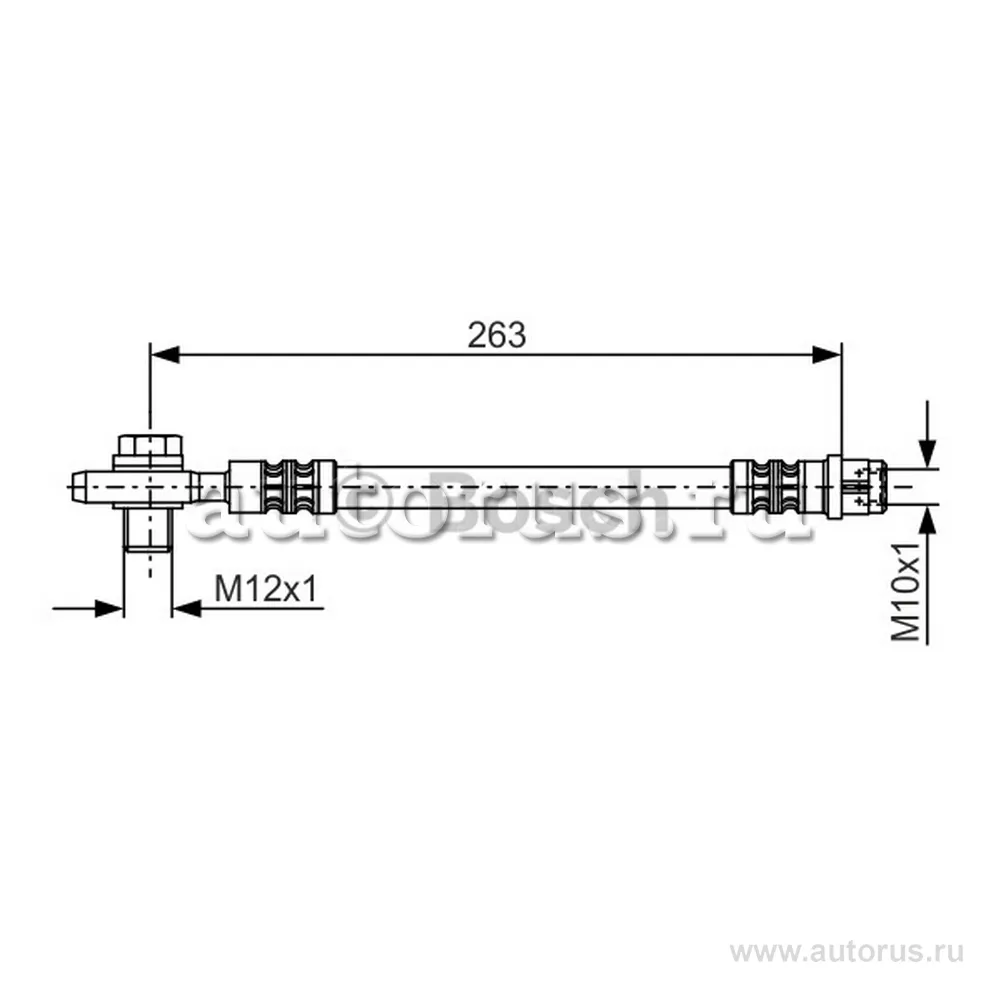 Шланг тормозной задний L,R BOSCH 1 987 476 944