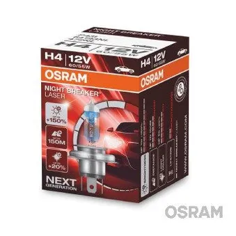 Лампа 12V H4 60/55W P43t OSRAM NIGHT BREAKER LASER 64193NL