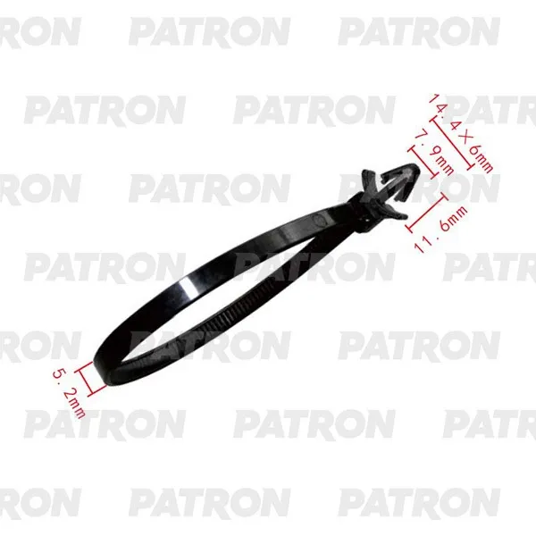 Клипса - хомут (комплект 10шт) Ford Acura Honda Mazda Применяемос PATRON P37-2034S