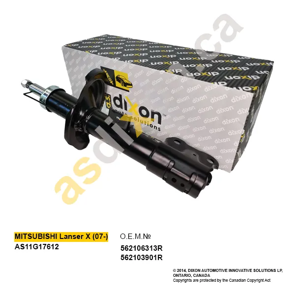 Амортизатор пер. прав. газовый Lanserxa.s.dixon AS11G17612
