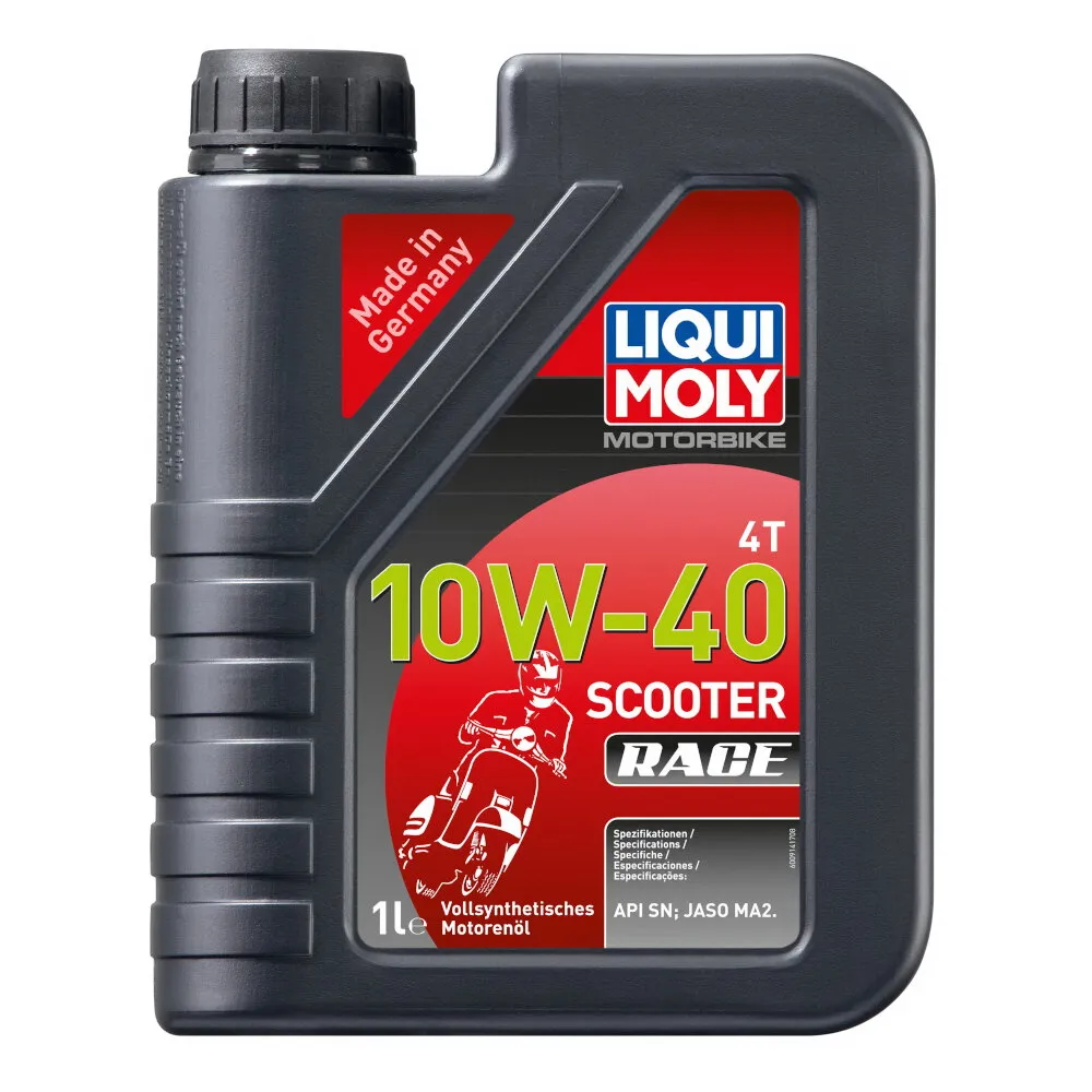 Масло моторное д/скутеров Motorbike 4T Scooter Race 10W-40 SN Plus MA2 (1л) LIQUI MOLY 20826
