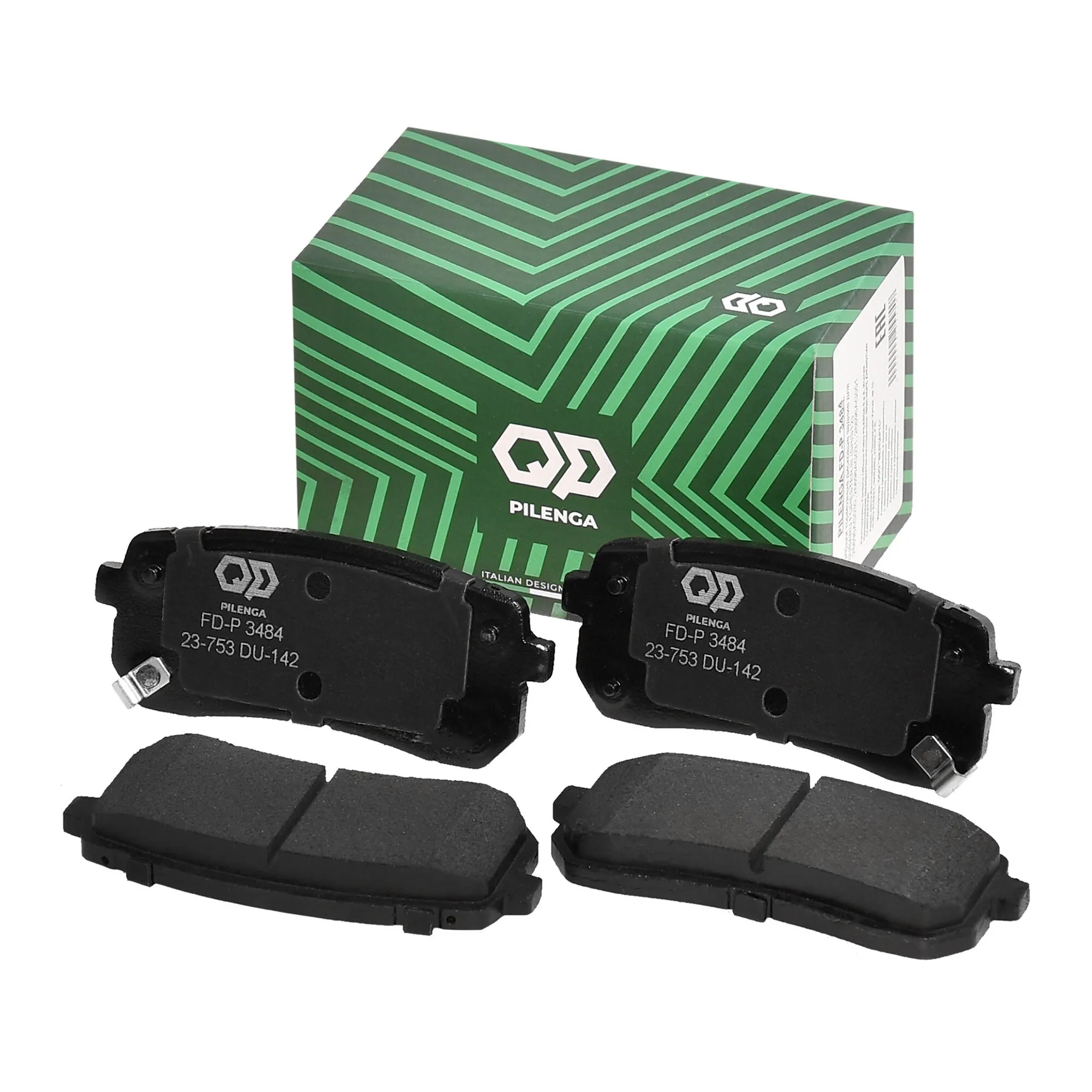 Колодки тормозные дисковые задние для HYUNDAI/KIA SORENTO III, SORENTO III 15- PILENGA FD-P 3484